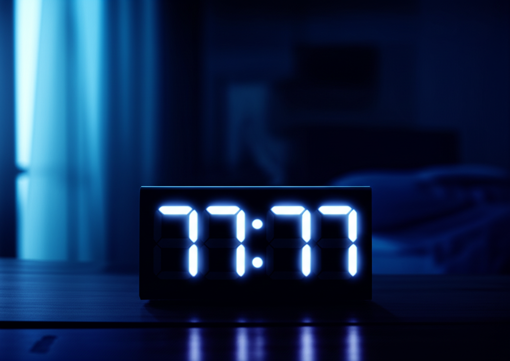 Детальная трактовка одинаковых чисел на часах, изображенная на светящемся циферблате в момент 11:11.