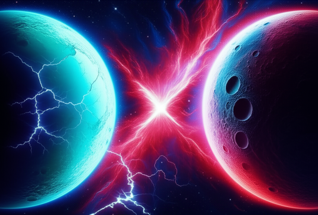 Космическое столкновение планет: уран и плутон тропа войны в астрологической интерпретации.