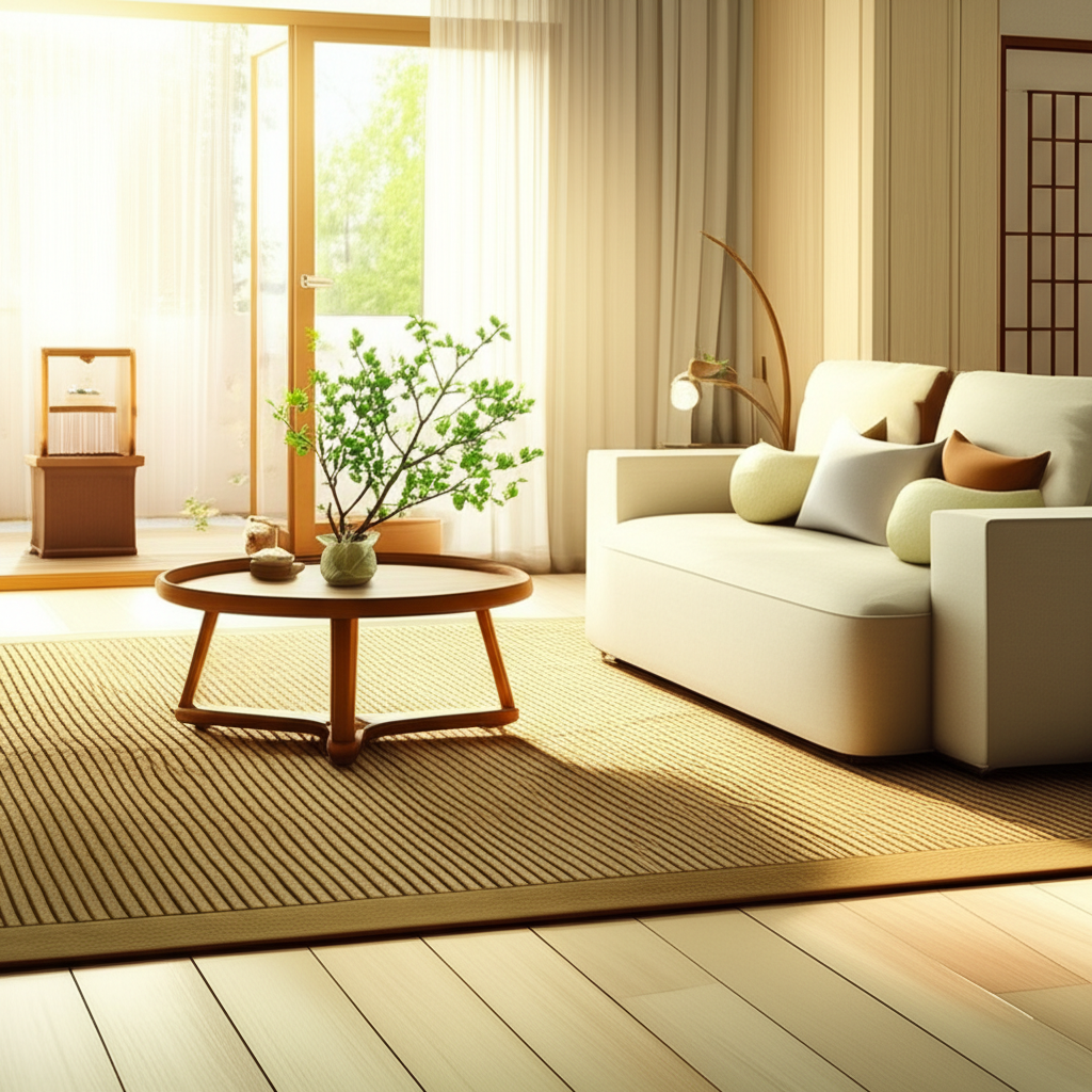 Гармоничный интерьер, демонстрирующий положительное влияние на фэн-шуй дома.