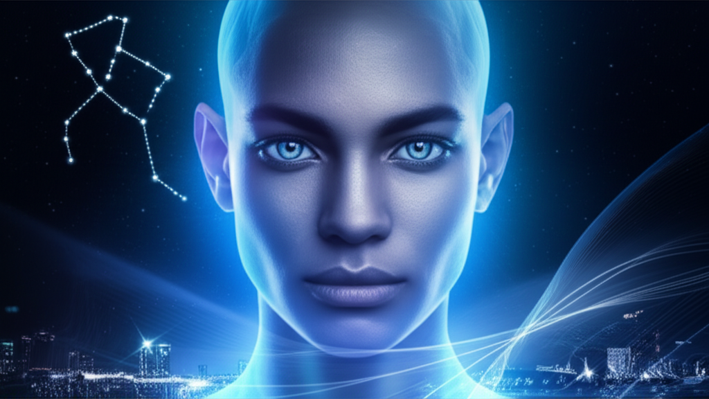 Символическое изображение личности, чей водолей асцендент определяет ее уникальность.