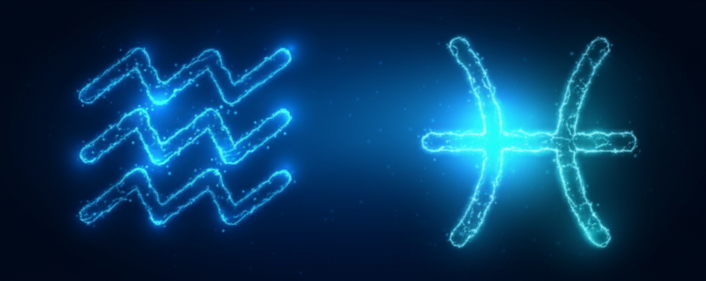 Астрологическая карта, показывающая водолей до какого числа февраля и переход в знак Рыб