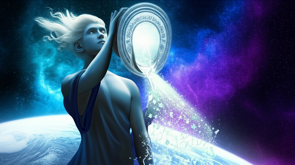 Символическое изображение знака зодиака, детальная водолей характеристика знака.