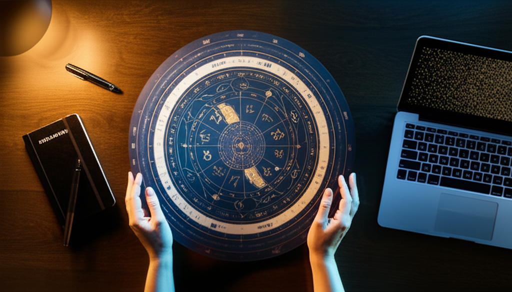 Процесс подготовки к консультации, чтобы заказать гороскоп у профессионального астролога.
