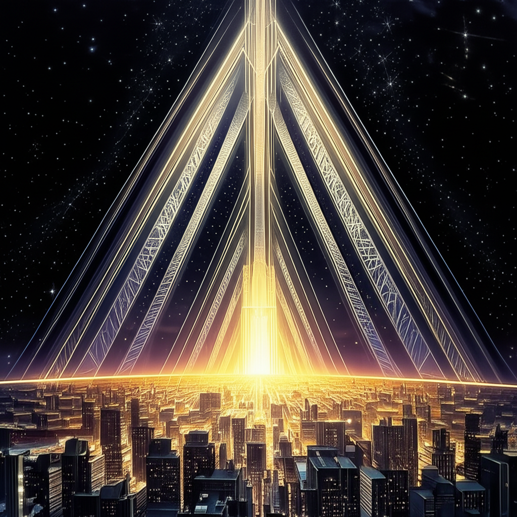 Символическое изображение, раскрывающее значение числа 22 как моста между идеями и реальностью.