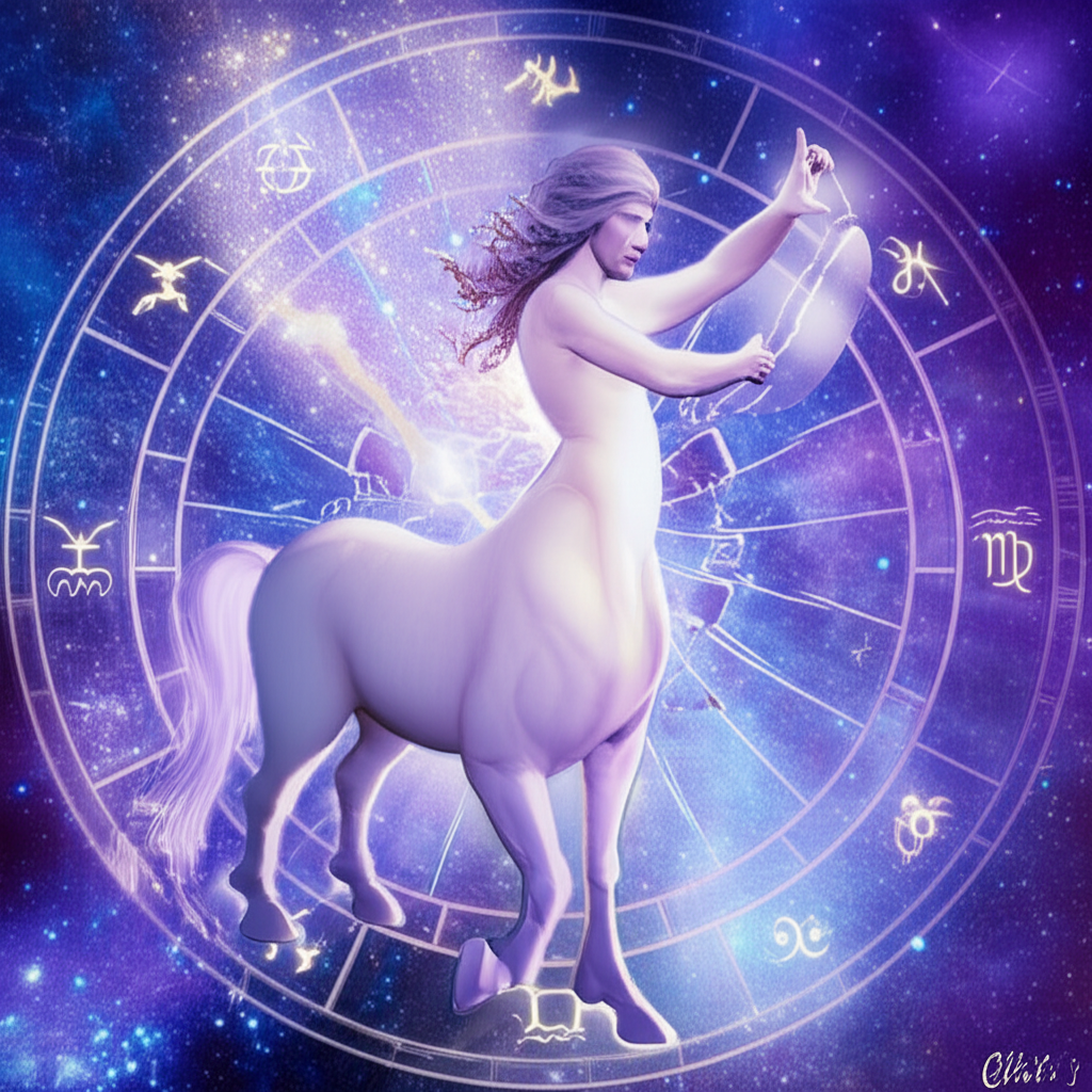 Мистическое изображение, символизирующее значение хирон в натальной карте исцеление через осознание глубоких ран и обретение внутренней мудрости.